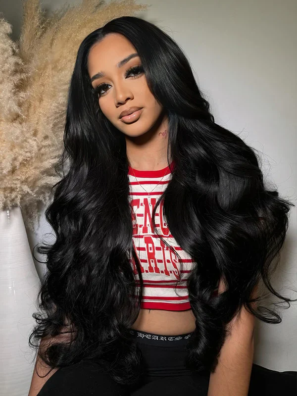 Wavymy Wear Go Body Wave Glueless Wig Pre-Cut Lace Closure Wig Pre-Plucked Natural Hairline 180% Density Human Hair - Image 4