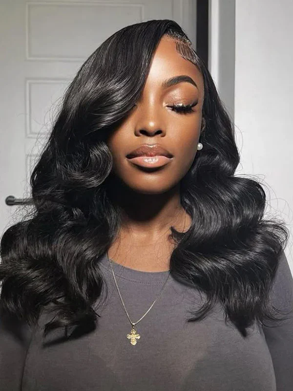 Wavymy Wear Go Body Wave Glueless Wig Pre-Cut Lace Closure Wig Pre-Plucked Natural Hairline 180% Density Human Hair - Image 7