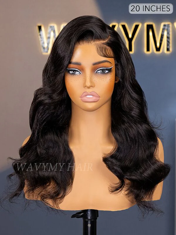 Wavymy Wear Go Body Wave Glueless Wig Pre-Cut Lace Closure Wig Pre-Plucked Natural Hairline 180% Density Human Hair - Image 9