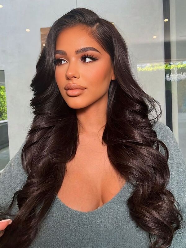 Wavymy Wear Go Body Wave Glueless Wig Pre-Cut Lace Closure Wig Pre-Plucked Natural Hairline 180% Density Human Hair - Image 5