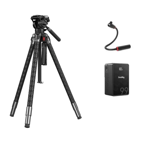 SmallRig x Potato Jet TRIBEX SE Tripod (166cm Height, 6kg Load) with Integrated Hydraulic Fluid Head - Image 3