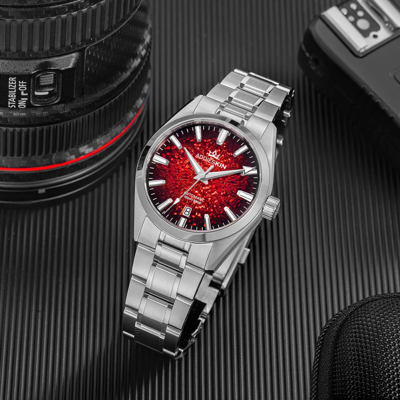 AddiesKIN 38mm Ice Crack Dial Miyota 9015 Men’s Watch K003 - Image 10