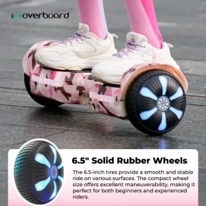 iHoverboard H2 Pink Self Balancing Hoverboard with Bluetooth & LED 6.5″