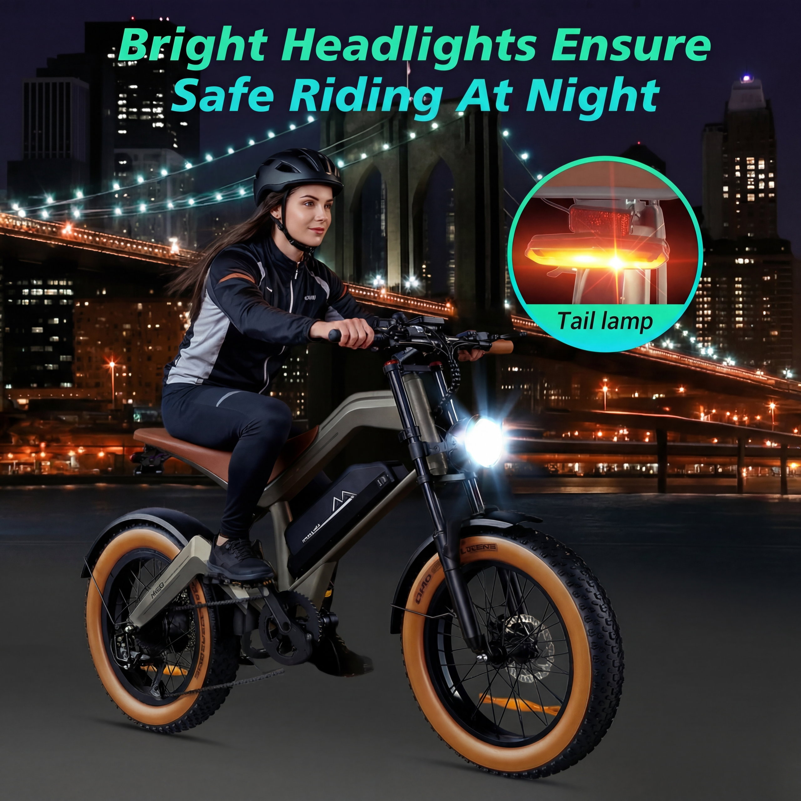 DYU M20 All-Terrain Long-Range Electric Bike - Image 6